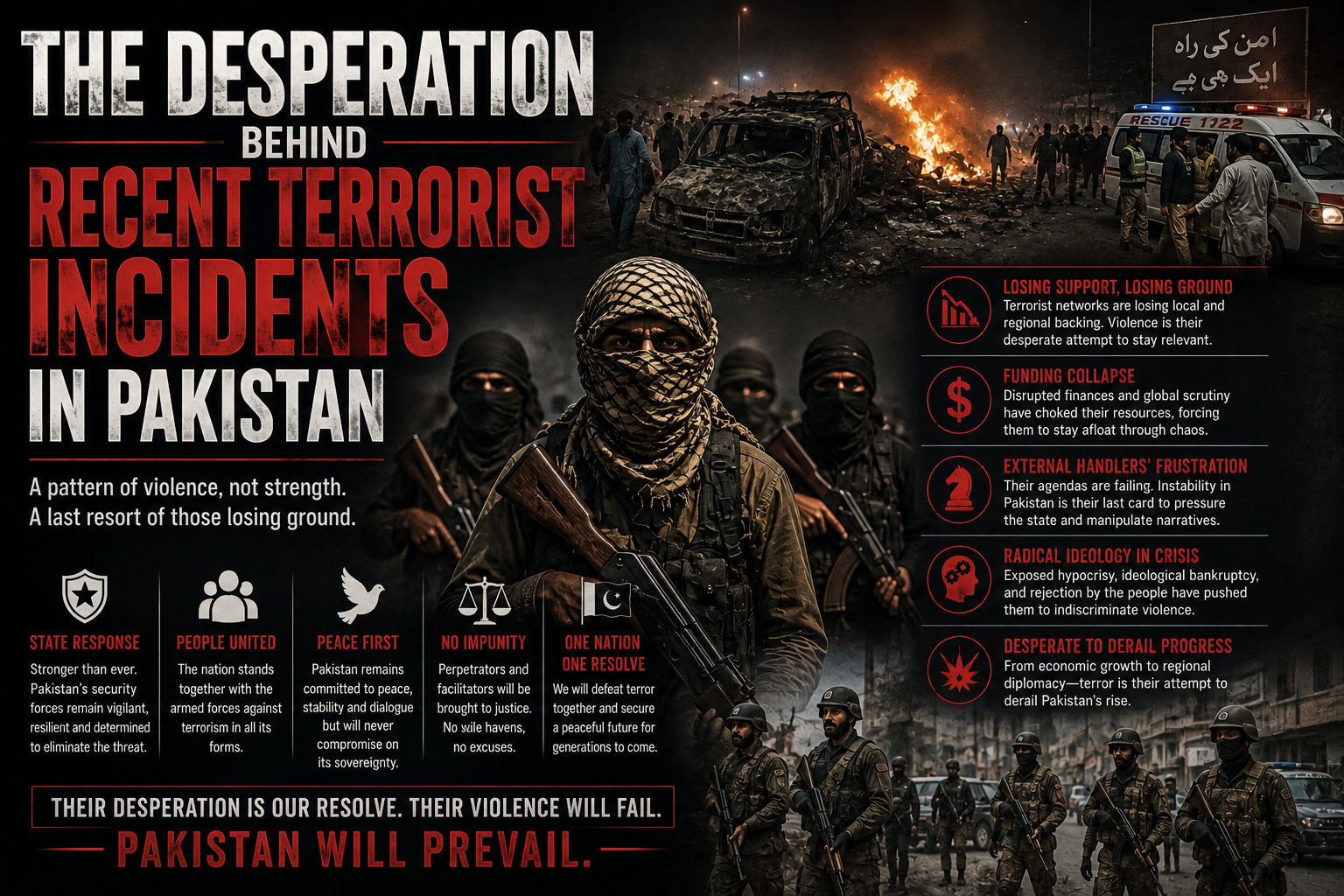The Desperation Behind Recent Terrorist incidents in Pakistan