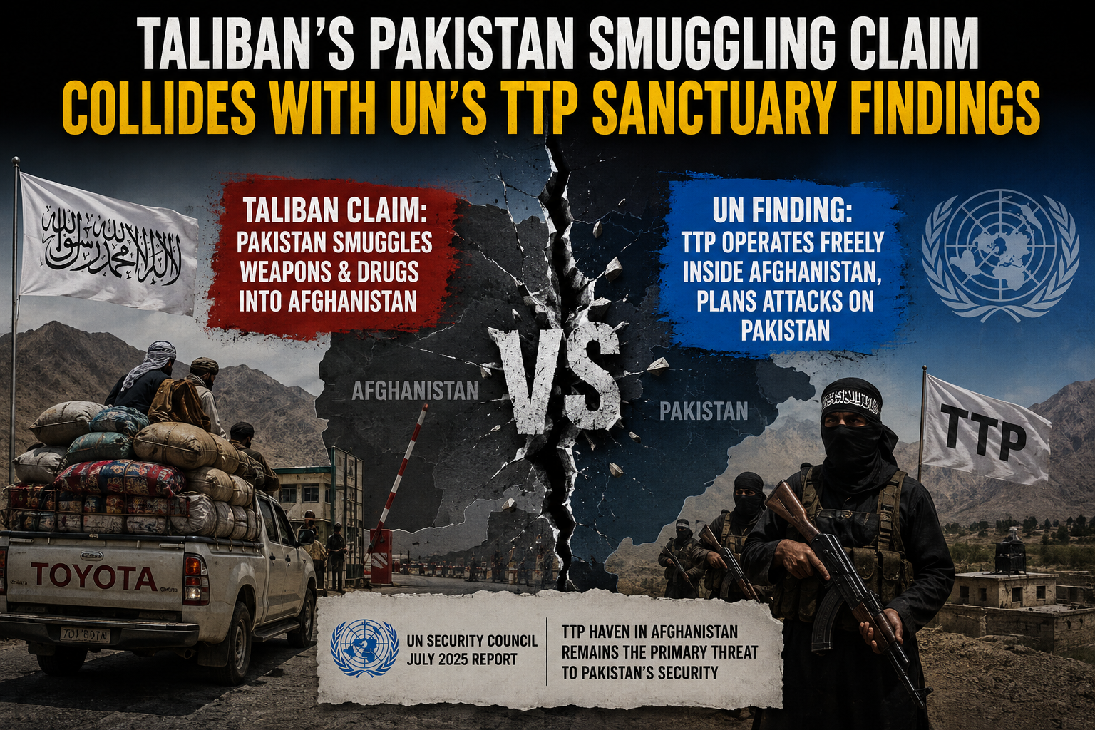 Taliban's Pakistan Smuggling Claim Collides With UN's TTP Sanctuary Findings