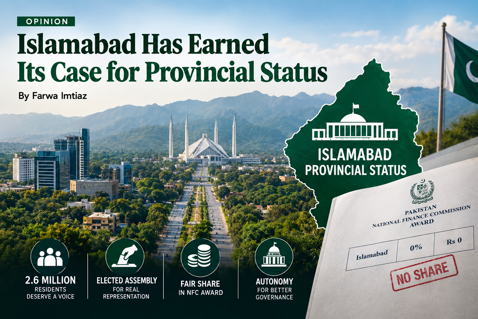 Islamabad Has Earned Its Case for Provincial Status Islamabad Has Earned Its Case for Provincial Status