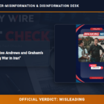 POLICY WIRE FACT CHECK: Senate Candidates Andrews and Graham’s Stance on Ending War in Iran