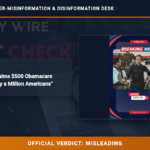 POLICY WIRE FACT CHECK: White House Claims 0 Obamacare Refunds to Nearly a Million Americans