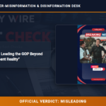 POLICY WIRE FACT CHECK: Claims Vance is Leading the GOP Beyond Trump Misrepresent Reality