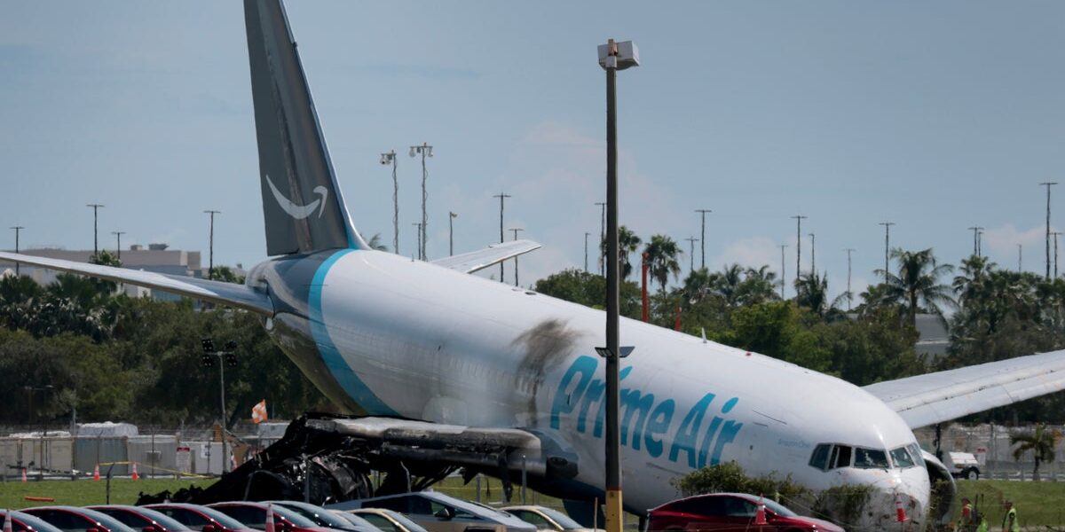 Amazon Plane Overshot Miami Runway; Pilot Warned of Excessive Speed, NTSB Says Amazon Plane Overshot Miami Runway; Pilot Warned of Excessive Speed, NTSB Says