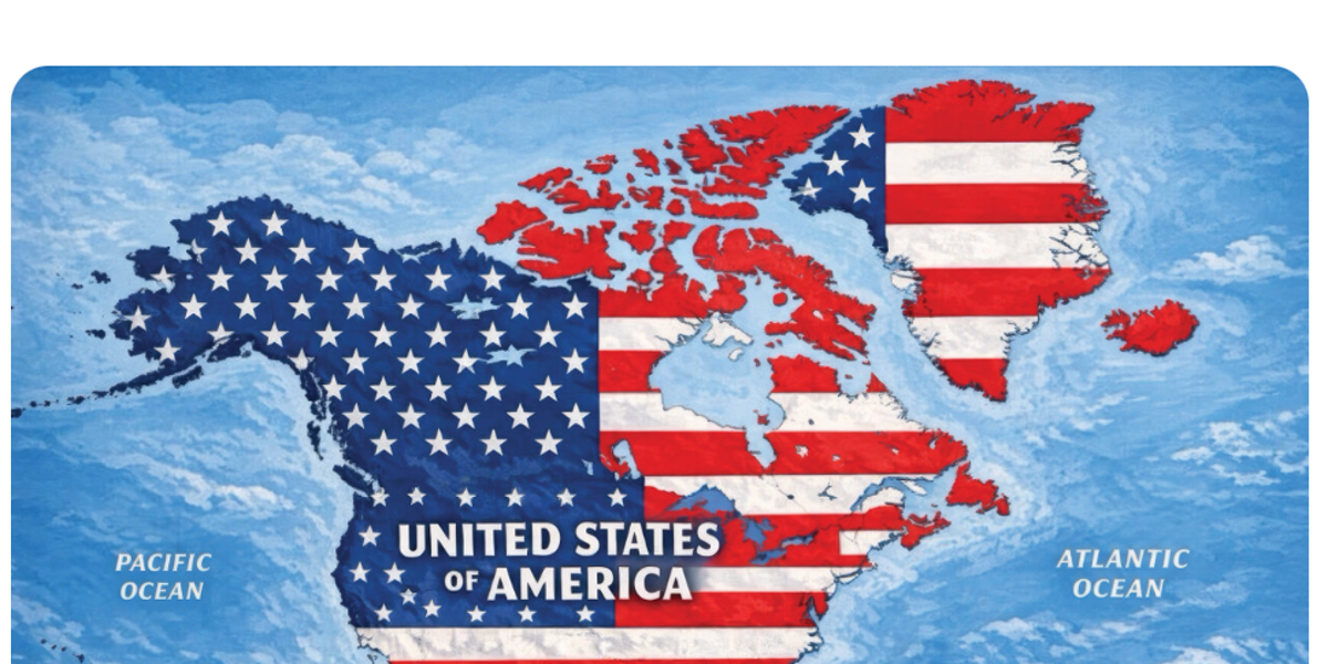 Global Backlash Erupts After Trump Shares Map Suggesting U.S. Annexation of North and Central America Global Backlash Erupts After Trump Shares Map Suggesting U.S. Annexation of North and Central America
