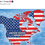 Global Backlash Erupts After Trump Shares Map Suggesting U.S. Annexation of North and Central America