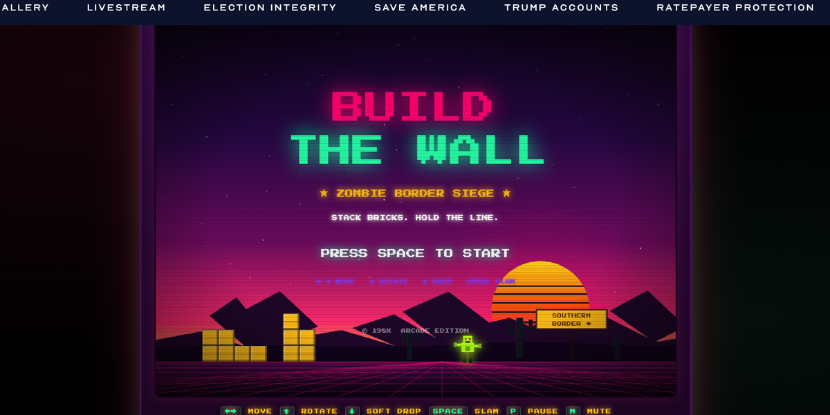 Tetris Brand Condemns White House ‘Build the Wall’ Game Over Copyright Concerns Tetris Brand Condemns White House ‘Build the Wall’ Game Over Copyright Concerns