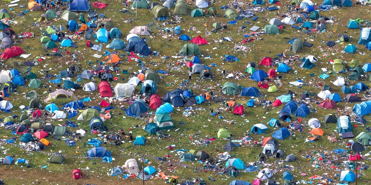 Reading Festival Aftermath: Thousands of Tents and Rubbish Left Behind