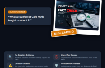 POLICY WIRE FACT CHECK: The Rainforest Cafe AI Myth and Digital Truth