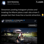 Livestreamer Refuses to Remove Content from Amazon Plane Crash Site in Miami