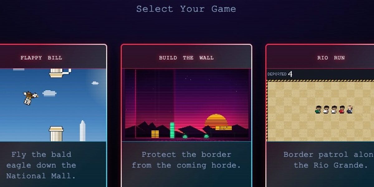 White House Debuts Official Arcade Site Featuring Border Wall and MAHA-Themed Games
