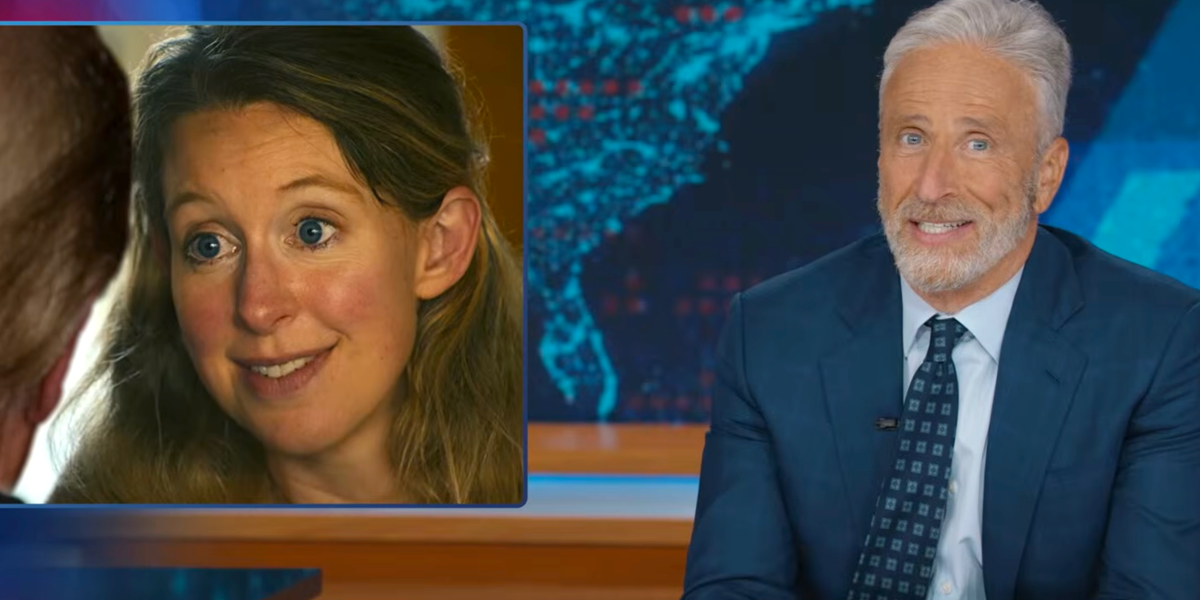 Jon Stewart Mocks Trump’s Relationship with Aide Natalie Harp Using Elizabeth Holmes Clip Jon Stewart Mocks Trump’s Relationship with Aide Natalie Harp Using Elizabeth Holmes Clip