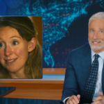 Jon Stewart Mocks Trump’s Relationship with Aide Natalie Harp Using Elizabeth Holmes Clip