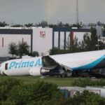 Surreal Scene at Miami Airport as Amazon Cargo Plane Crashes, Kills 5 in Fiery Runway Overrun Surreal Scene at Miami Airport as Amazon Cargo Plane Crashes, Kills 5 in Fiery Runway Overrun