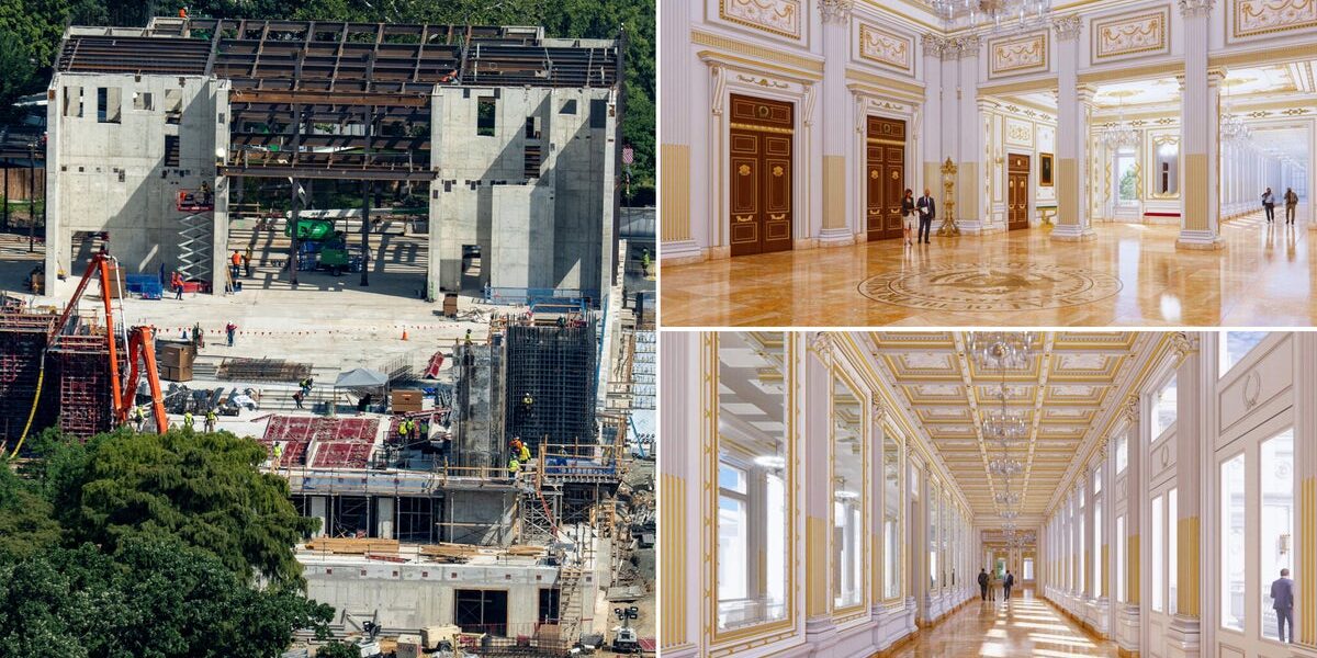 Trump Unveils Gilded White House Ballroom in Latest Renovation Move