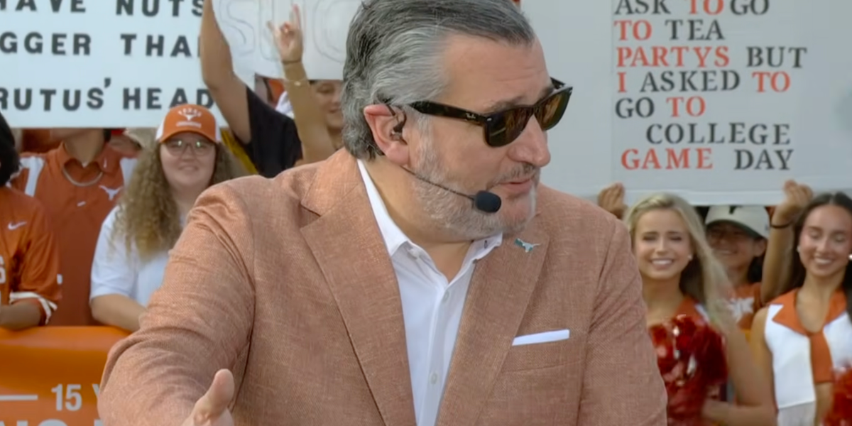 Ted Cruz Faces Boos at Texas Football Game During ESPN Appearance Ted Cruz Faces Boos at Texas Football Game During ESPN Appearance