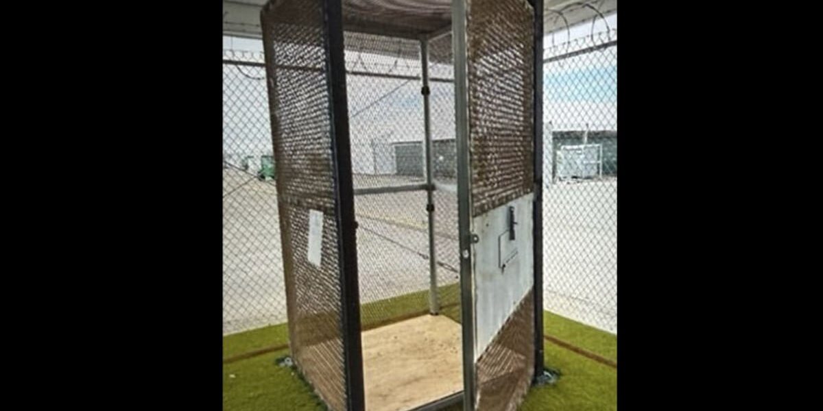 DHS Report Reveals Immigrants Held in Tiny Outdoor Cages at Florida Detention Site DHS Report Reveals Immigrants Held in Tiny Outdoor Cages at Florida Detention Site