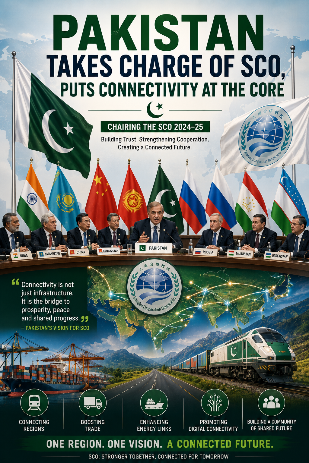 Pakistan Takes Charge of SCO, Puts Connectivity at the Core