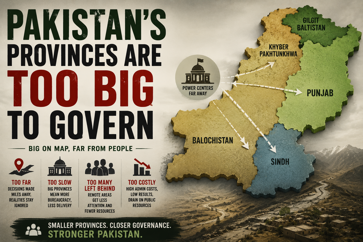 Pakistan’s Provinces Are Too Big to Govern