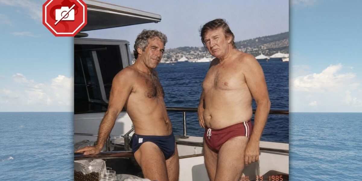 POLICY WIRE FACT CHECK: Is image of shirtless Trump and Epstein on boat real? Don’t be fooled