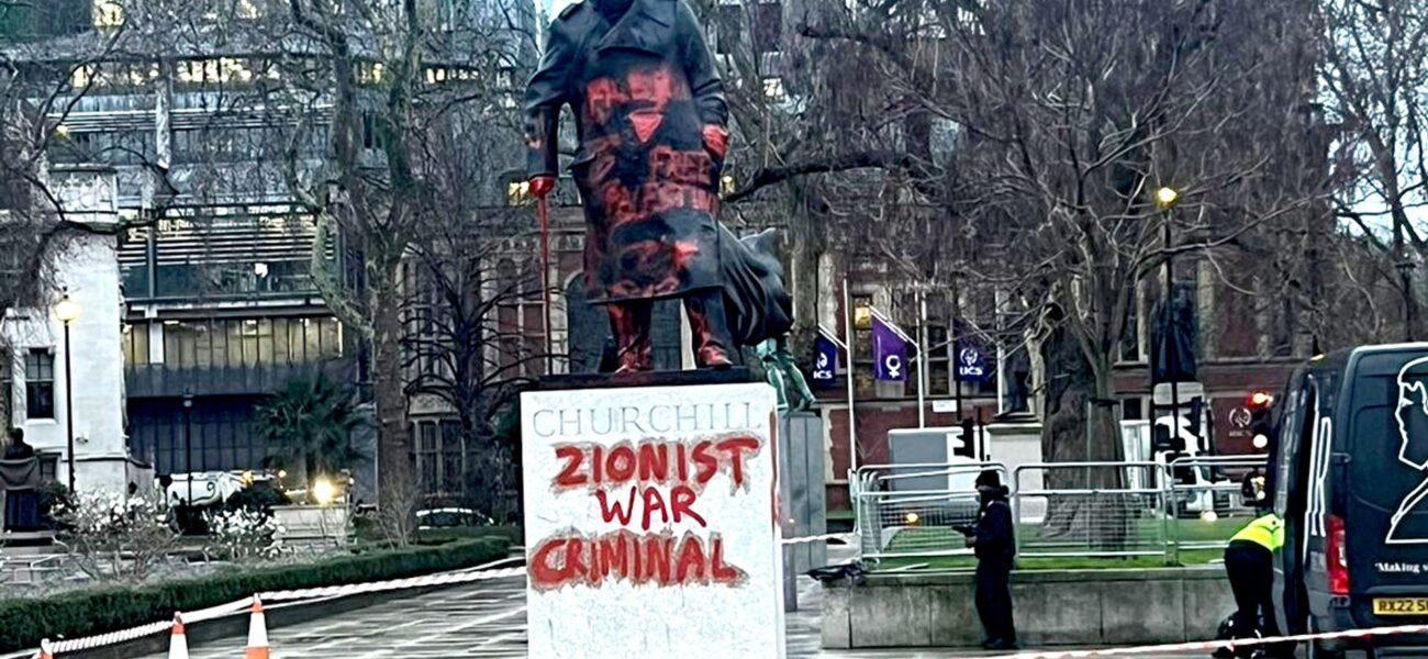 Pro-Palestine Activist Acquitted in Churchill Statue Vandalism Case Pro-Palestine Activist Acquitted in Churchill Statue Vandalism Case