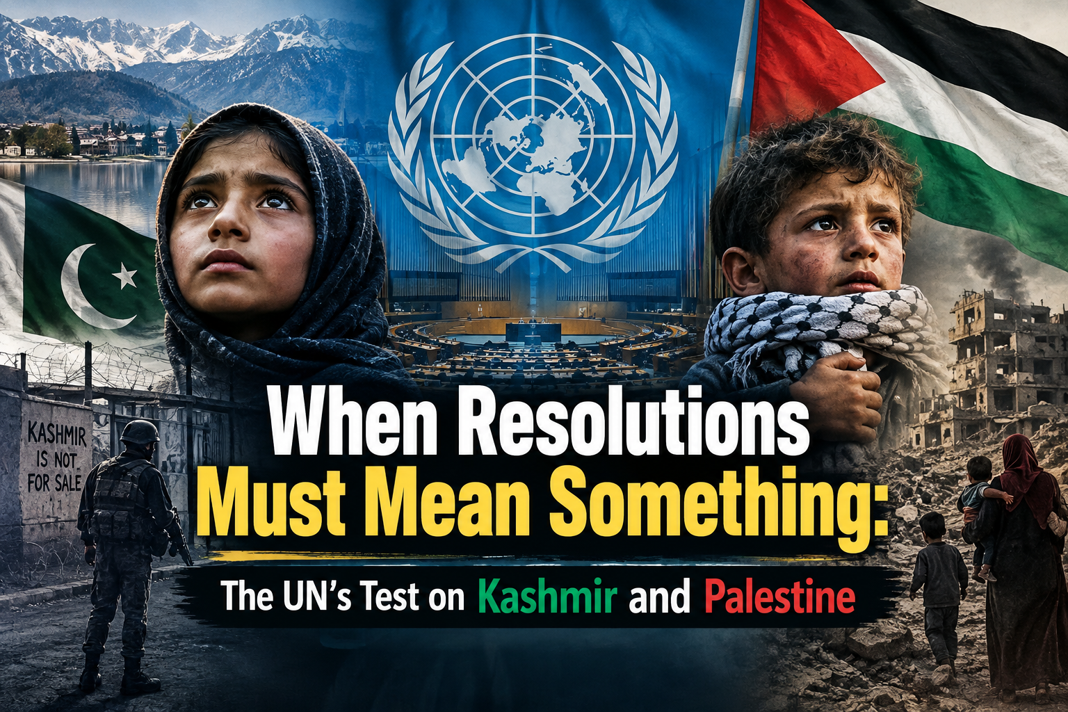 When Resolutions Must Mean Something: The UN’s Test on Kashmir and Palestine